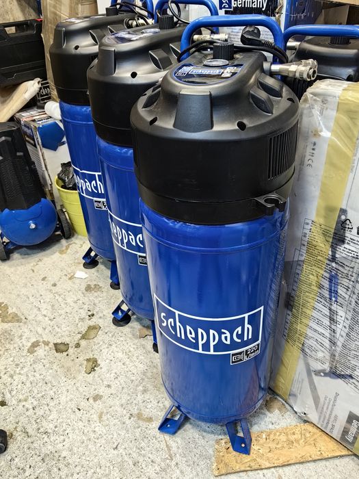 Компресор scheppach 50л 10 бара
