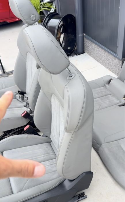 Interior Audi A6 c8 A7 4k 2018-2025 full electric alcantara