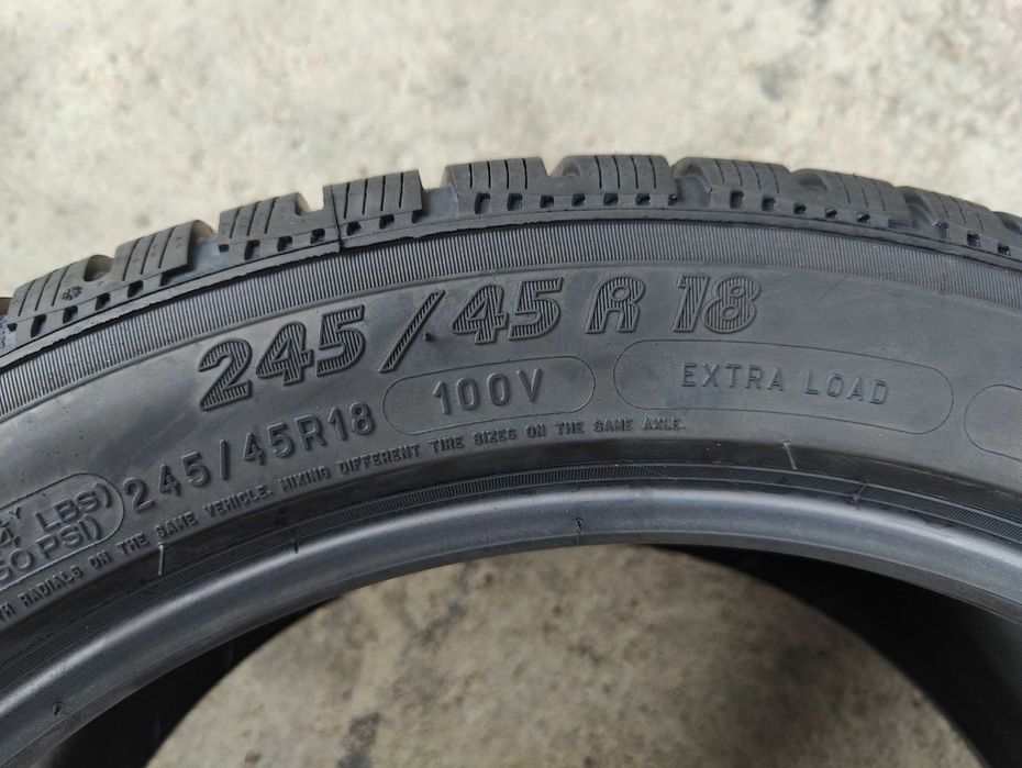 4 Нови зимни гуми 245/45R18 Michelin Pilot Alpin PA4 MO (*) XL 100V M+S 3PMFS с борд