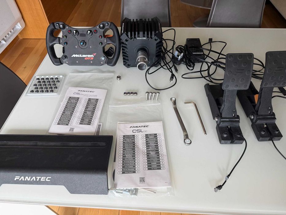 Fanatec CSL DD + McLaren GT3 V2 + CSL ELITE Pedals (КАТО НОВ)