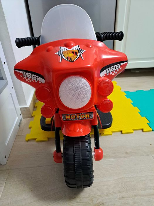 Motocicleta electrica copii cu pedala, rosu