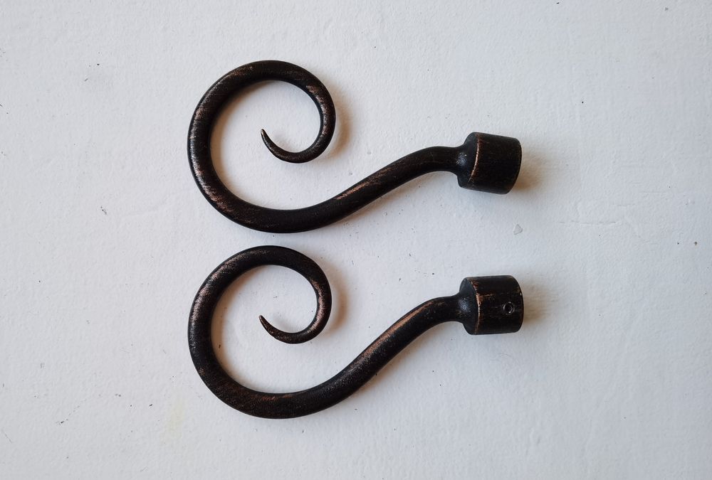 Galerie fier forjat perdea, accesorii 2x