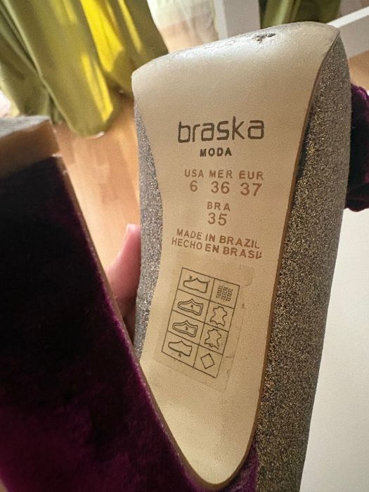 Туфли Braska блестящие