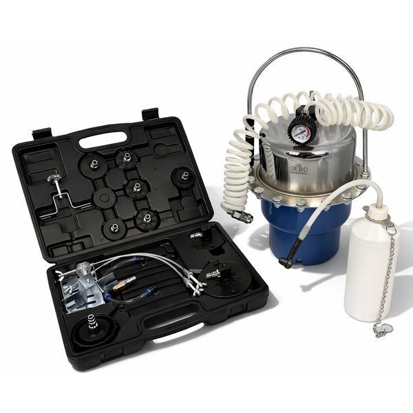 Универсално устройство за обезвъздушаване и смяна на спирачна течност