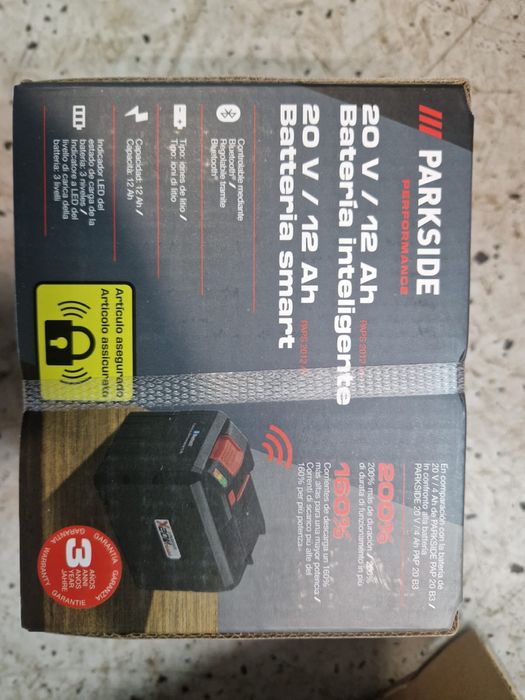 Acumulatori parkside 12 amperi ,noi,sigilate