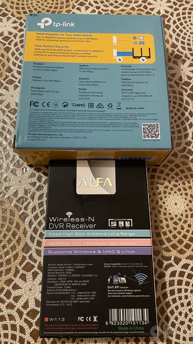 Wi-Fi адаптер TP-Link 300 Мб и 150 Мб