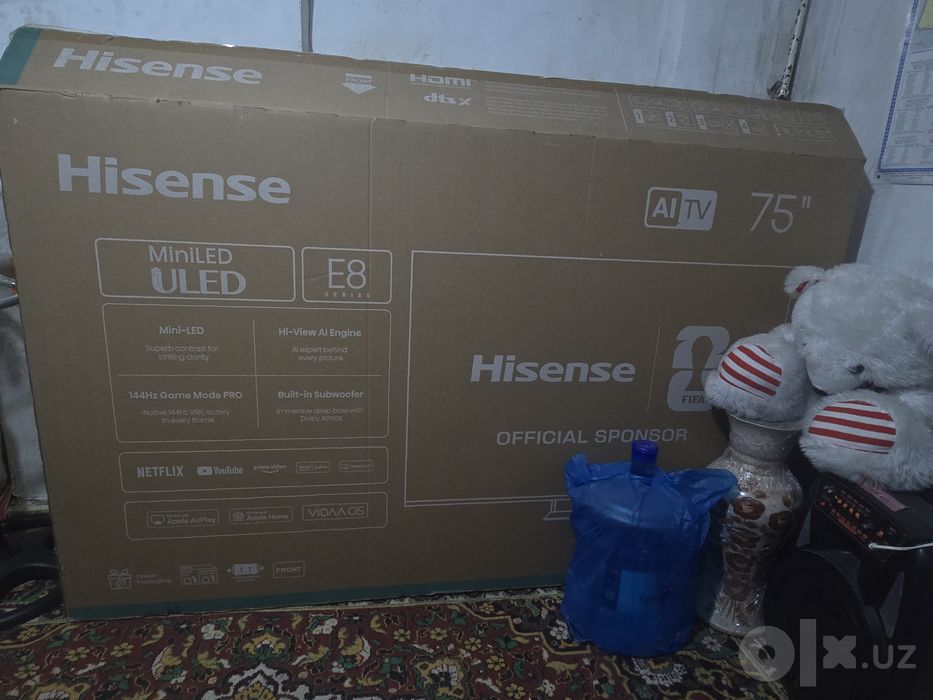 Hisense televizor 75 talik yangi