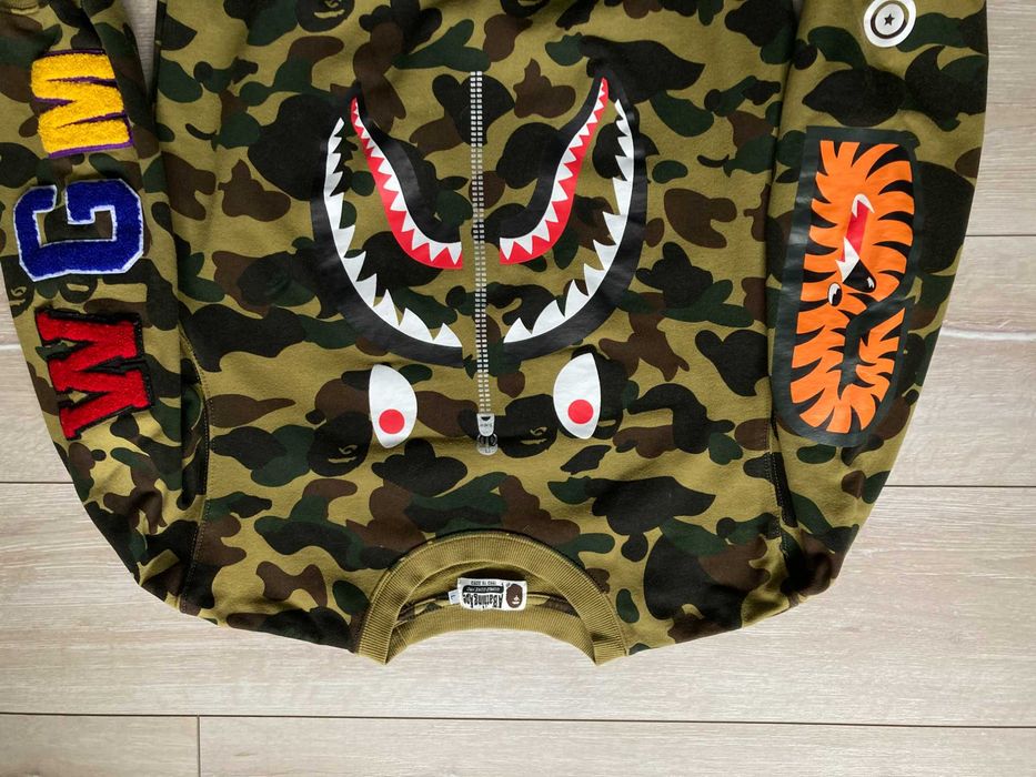 A Bathing Ape 1ST CAMO Bape SHARK камуфлажна блуза фланела M