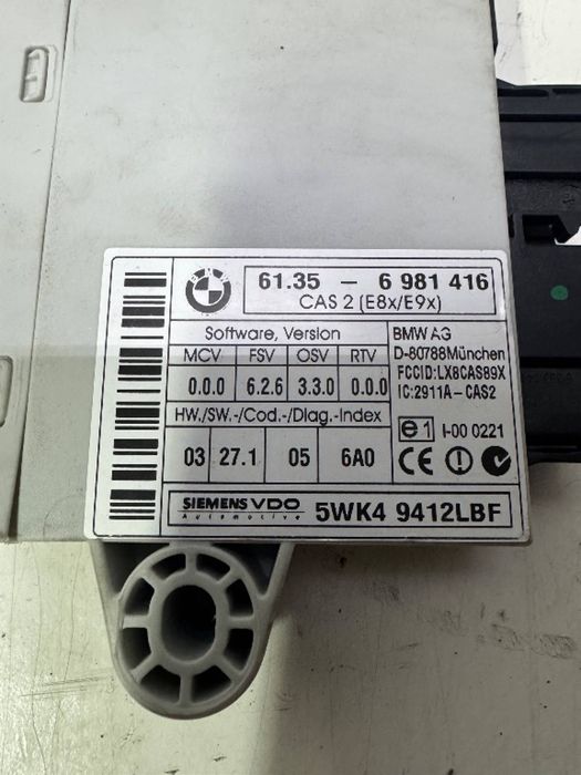 Modul confort CAS 2 BMW Seria 1 3 E87 E90 E92 E93 61.35 - 6 981 416