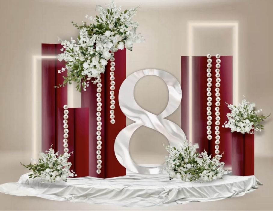 Фотозона оформление 8 марта баннер