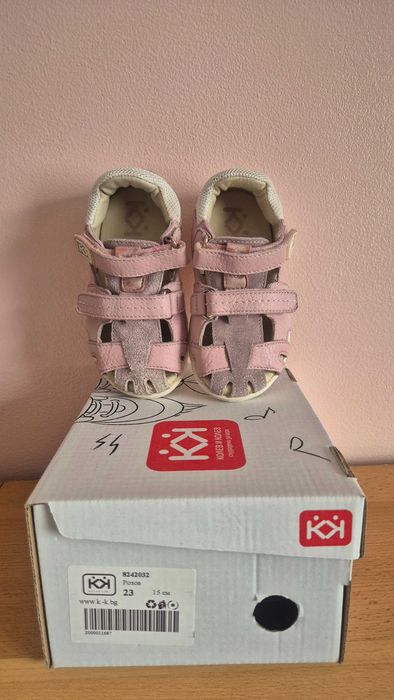 Детски кожени сандали 23 номер