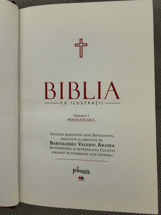 set complet Biblia cu ilustrații -ortodoxa (pachet Jurnalul Național)