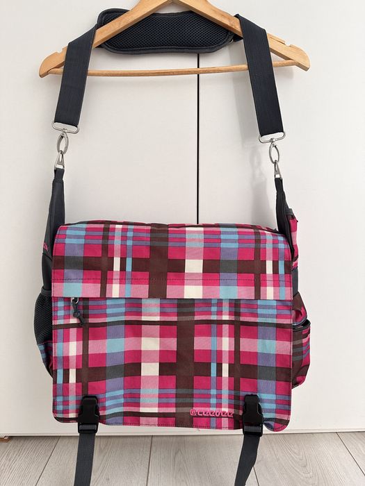 Geanta laptop gri + roz