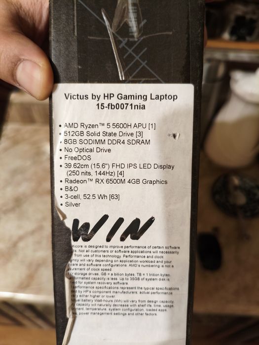 HP Victus 15 sotiladi