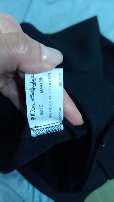 Pantaloni eleganti Miss Selfridge UK negri moderni, mas. 36-38