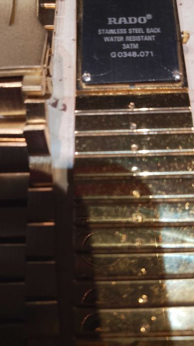 Ceas elvetian RADO DIASTAR + bratari ceas ROLEX - GOLD/SILVER PLATED