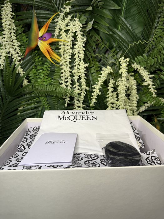 Alexander McQueen Oversized Black Gold Patch