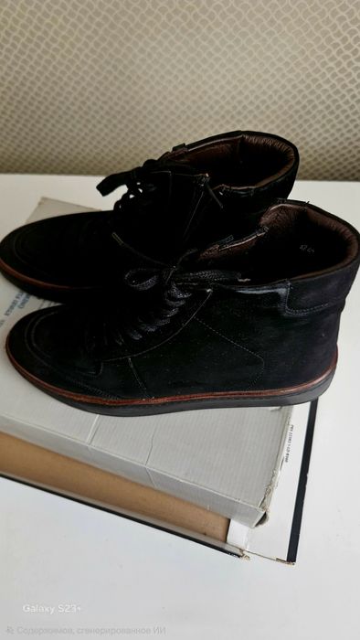 Мужские сапоги нубук Турция 41 размер