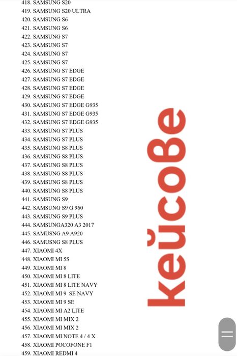 Кейсове 480 броя за телефони промоция