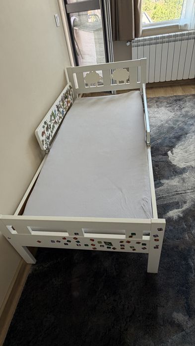 Детско легло IKEA 170/60 с матрак и подматрачна рамка