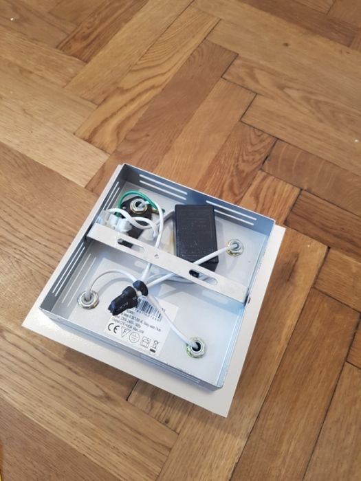 Set doua plafoniere sticlă și metal