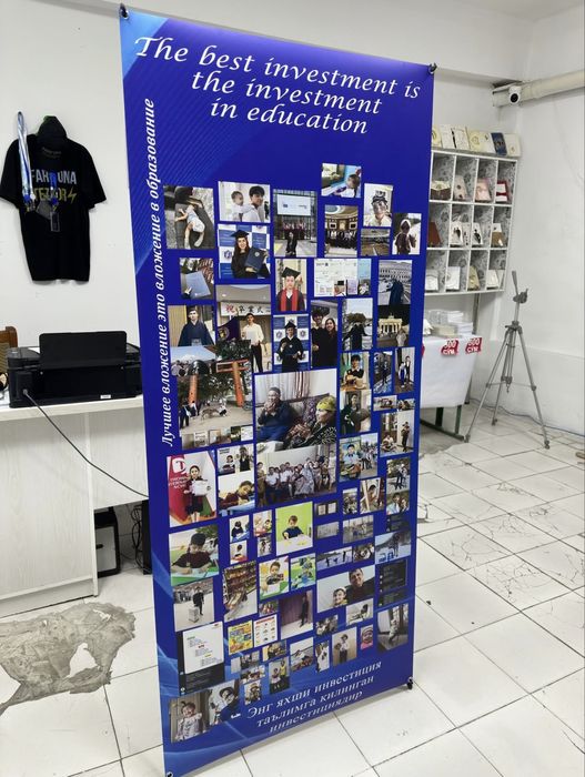 Banner ishlab chiqarish. 25min 1kv ecosalvent printerda