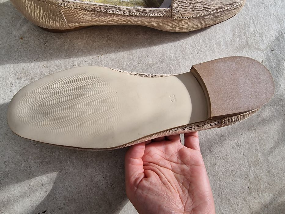 Pantofi piele naturala auri Cornelius 39