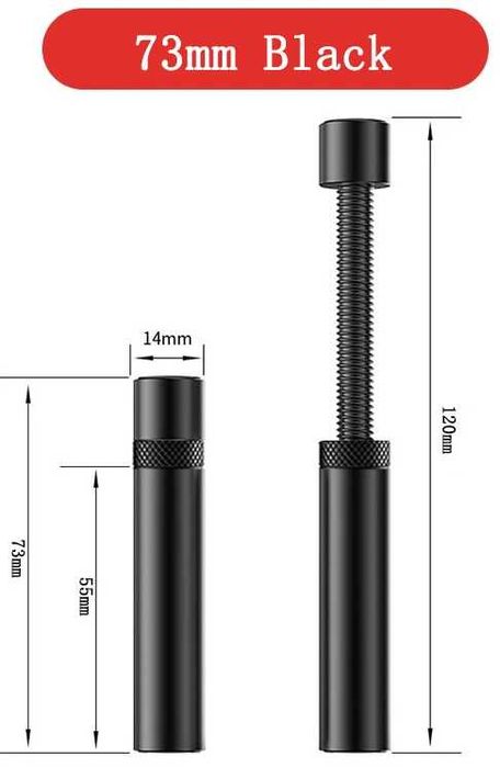 Стойка за видео карта, черна, от 27мм до 120mm