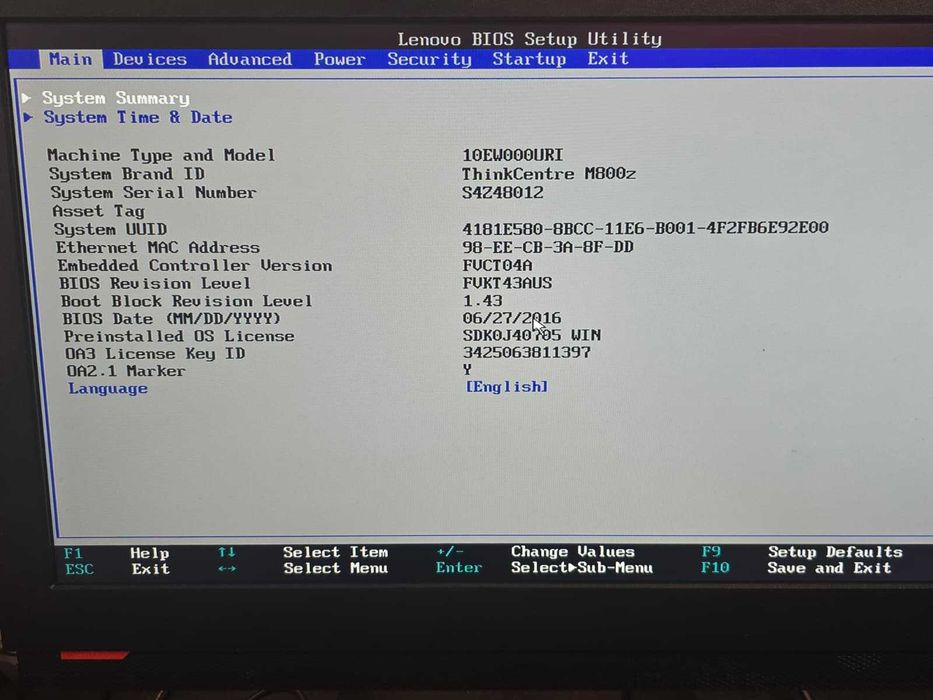 ALL IN ONE Lenovo ThinkCentre M800z, Intel i5 6400 8GB DDR4, SSD 128GB