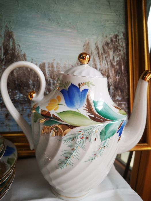 ЛФЗ , руски сервиз за кафе, завод Ломоносов СССР