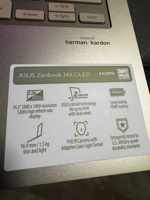 Лаптоп ASUS ZENBOOK 14 OLED  Intel i9-13900H