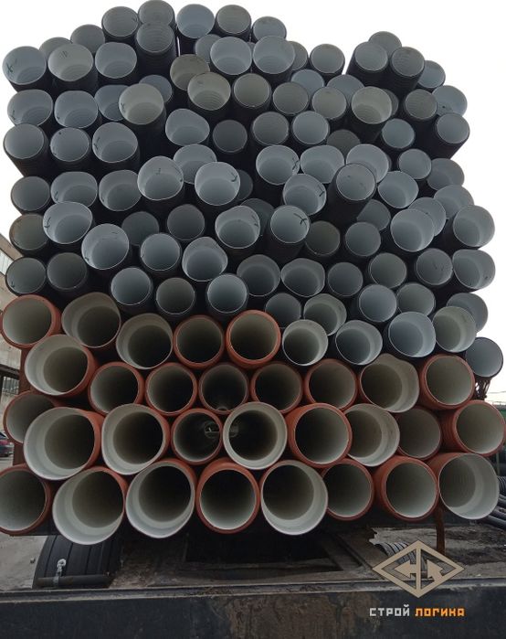 Труба гофра пластиковые канализационная