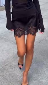 Къса Пола с дантела