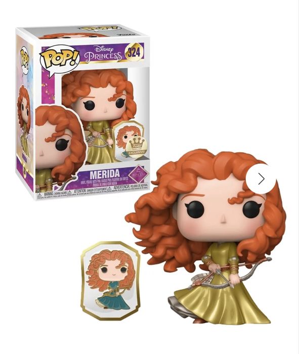 Figurina Funko Pop Merida Disney Princess 324 Exclusive Gold Edition