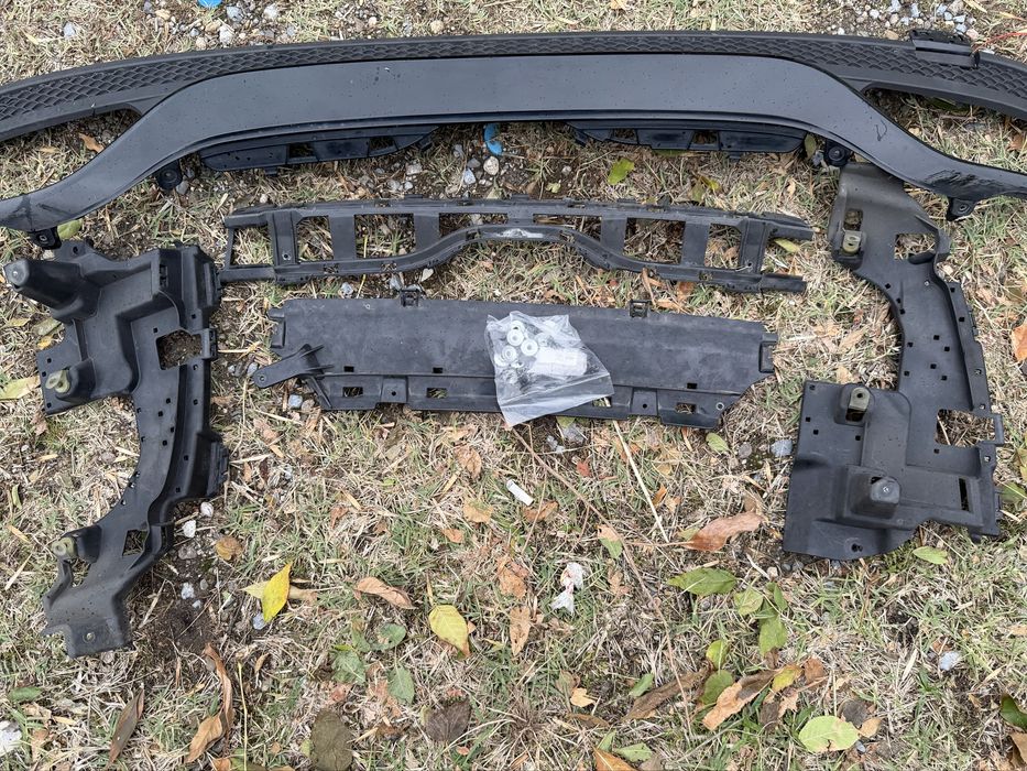 AMG Line Дифузьор за Мерцедес/Mercedes C W205 Седан Shadow line