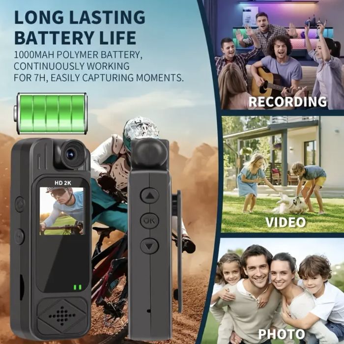 2K екшън камера + 32 GB карта памет