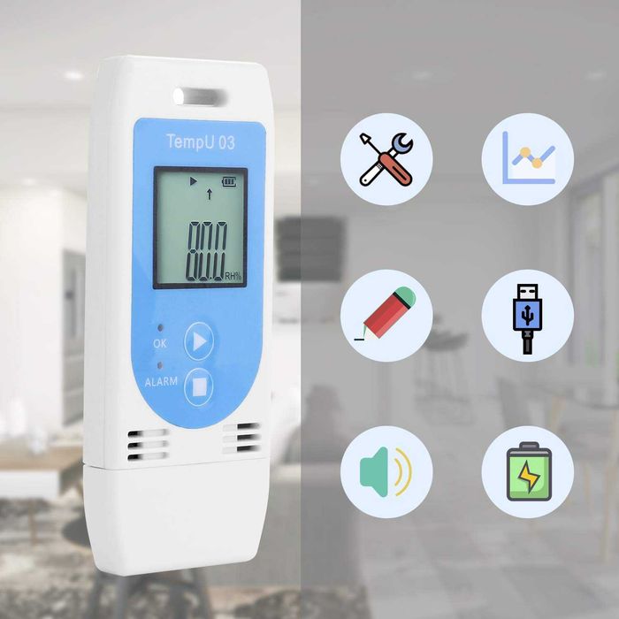 Термогигрометр.Даталоггер.Логер.Регистратор - температуры и влажности.