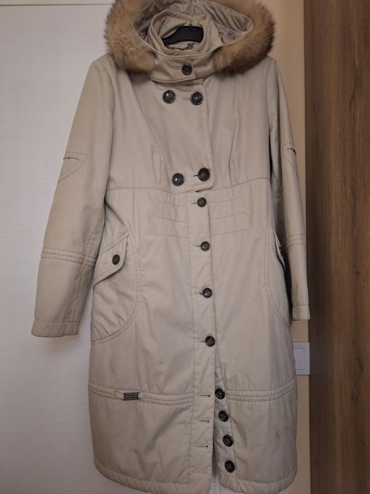 Дамска ватирана шуба Кенсол с качулка ест.пух,номер 48 бг