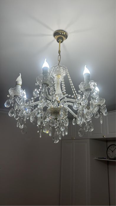 чешская хрустальная люстра