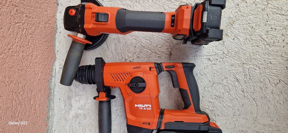 Hilti rotopercutor ,polizor pe acumulatori
