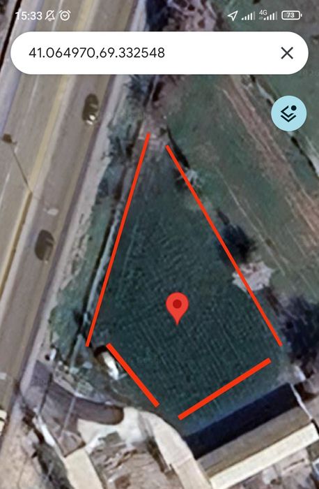 Участка йер сотилади Тошкент вилояти Нурафшон шахрида