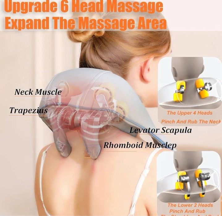 Массажёр роликовый для шеи и спины Shoulder and neck massager