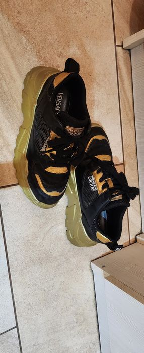 Сникърси Versace черно и златно