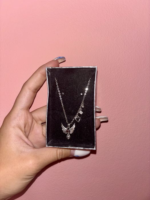 Сребърно колие с висулки