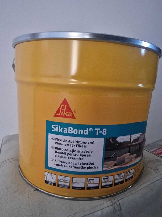 SikaBond T-8 – hidroizolație + adeziv flexibil, elastic si rezistent la apa 10l /13,4kg