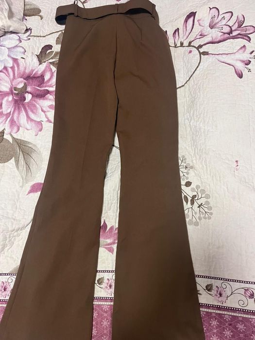 Продам коричневые брюки клёш.
