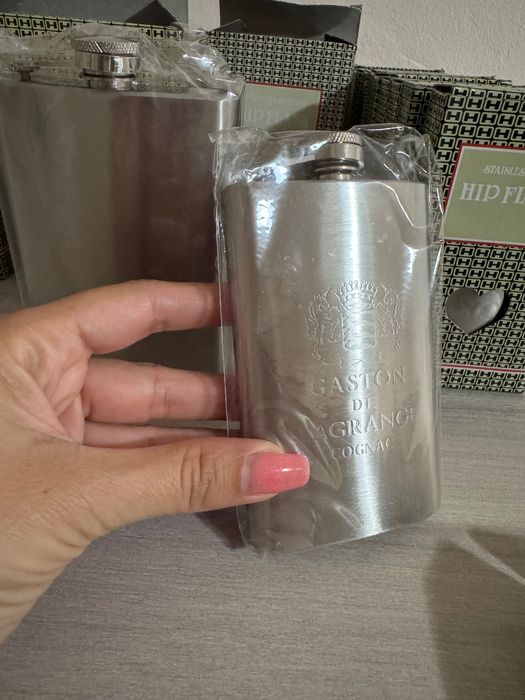 Метални джобни бутилки, чашки за турски чай