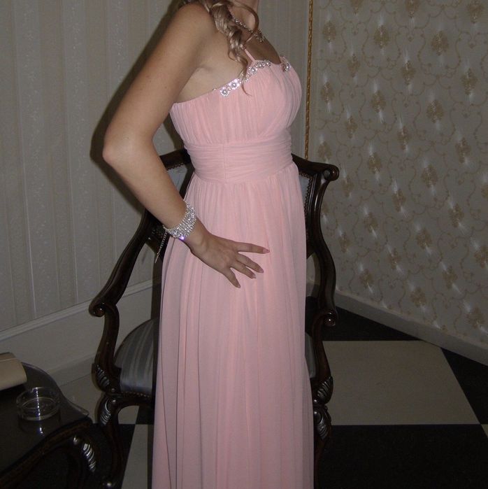 Rochie de seara roz deschis