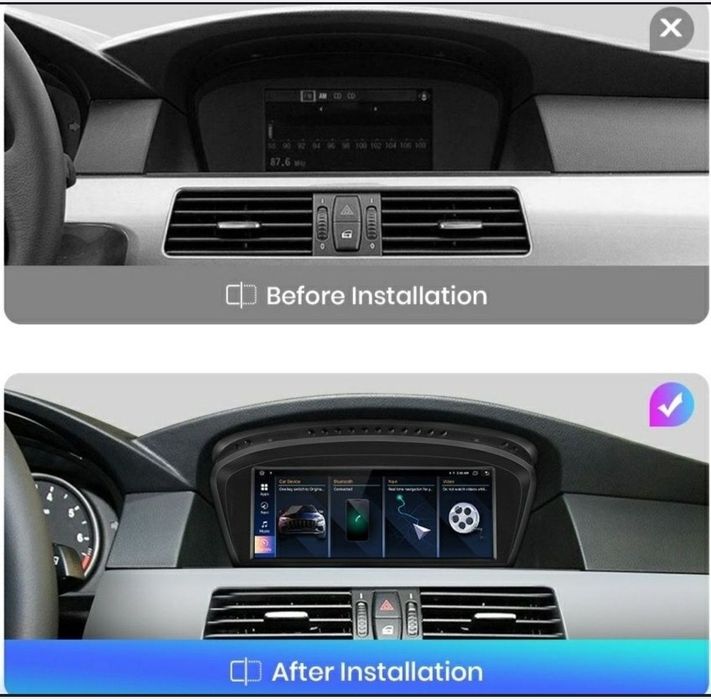Navigație Android dedicat pt. BMW Seria 5 E60, E90 (2004-2012)