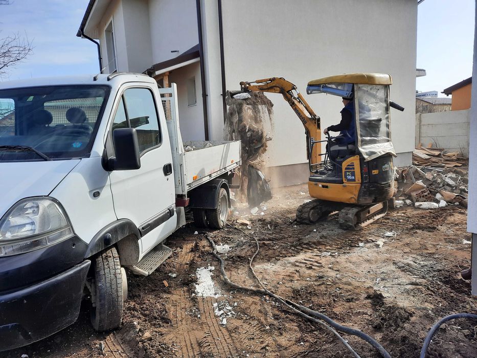 Livrare agregate si servicii sapaturi - Basculanta si Miniexcavator